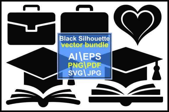 Black of Briefcases Graduation Caps