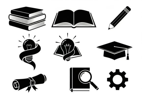 Black White Educational School Books: An Embroidery Review