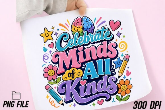 Celebrate Minds of All Kinds Shirt PNG: Graphics Review