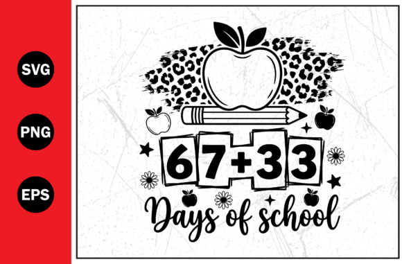 Days School Apple Student Education Svg: A Versatile Graphic for T-Shirt Designs & Handmade Crafts