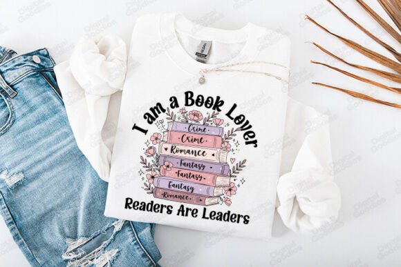I Am a Book Lover Readers Are Leaders – A Soft, Editorial Graphic for Bloggers and Publishers