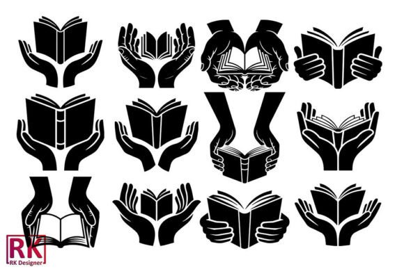 Reviewing the Silhouettes Holding Open Books Bundle for Marketing & Branding Graphics