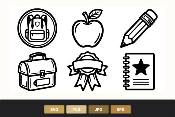 School Icons Black White Line Art: A Designer’s Real-World Review