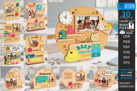 Teacher Appreciation Gift Laser Cut Art for Brand Storytelling
